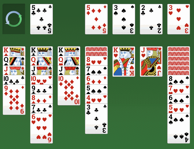 Playing Patiens Harpan